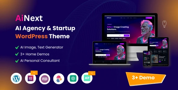 AiNext – AI Agency & Startup WordPress Theme