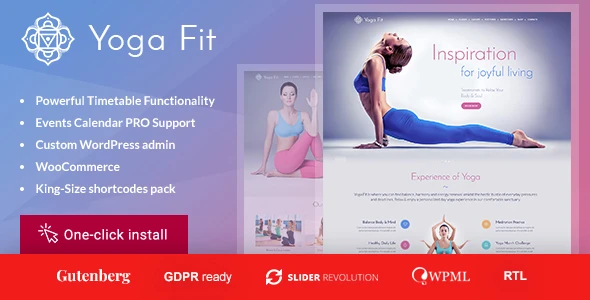 Yoga Fit β Sports & Fitness WordPress Theme