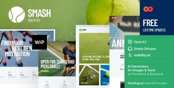 Smash β Tennis WordPress Theme